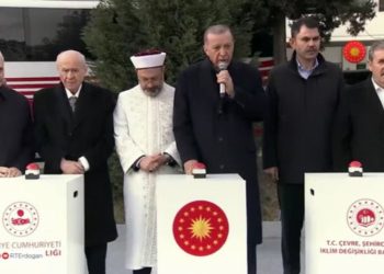 Afet konutları için temel atıldı… 650 bin konut bir yıl içinde teslim edilecek