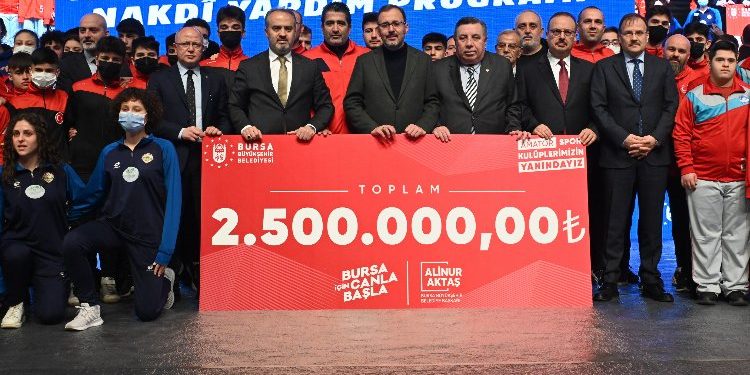 Bursa Büyükşehir’den amatöre 2,5 milyon liralık maddi yardım
