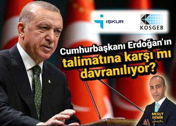 KOSGEB ve İŞKUR, Cumhurbaşkanı Erdoğan’ın talimatına karşı mı davranıyor?