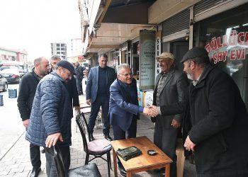 Memduh Büyükkılıç’tan garaj esnafına ziyaret