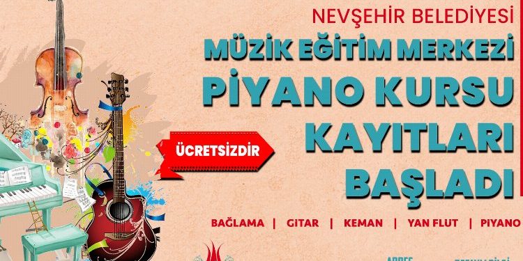 Nevşehir’de müzik kurs kayıtları sürüyor